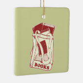 Büchertüte I Liebe zu lesen Keramikornament (Rechts)