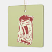 Büchertüte I Liebe zu lesen Keramikornament (Links)