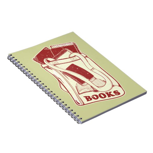 Büchertüte I Liebe zu lesen Notizblock (Rechte Seite)