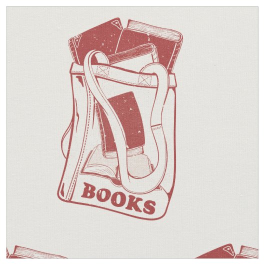 Büchertüte I Liebe zu lesen Stoff (Nahaufnahme)