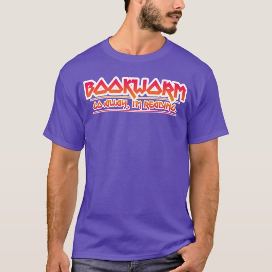 Bücherwurm-Band-Design Junge T-Shirt (Vorderseite)