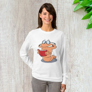 Bücherwurm beim Lesen T-Shirt