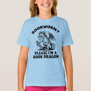 Bücherwurm Bitte Ich bin ein Buchdrache T-Shirt
