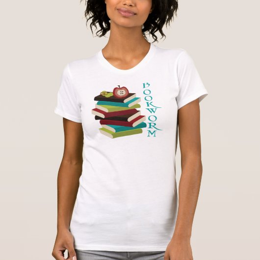 Bücherwurm-Buch-Liebhaber T-Shirt (Vorderseite)