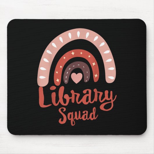 Bücherwurm-Bücherei Mousepad (Vorne)