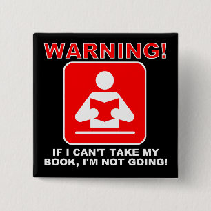 Bücherwurm Bücherliebhaber Lustiger Button Pin