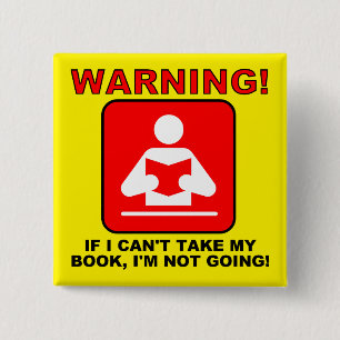 Bücherwurm Bücherliebhaber Lustiger Button Pin