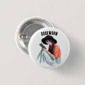 Bücherwurm, Button (Vorne & Hinten)