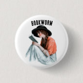 Bücherwurm, Button (Vorderseite)