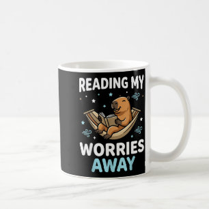 Bücherwurm Capybara Buch - lesende Männer Frauen K Kaffeetasse