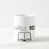 Bücherwurm-Energie-Tasse Kaffeetasse (Mittel)