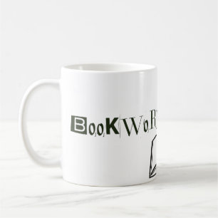 Bücherwurm-Energie-Tasse Kaffeetasse