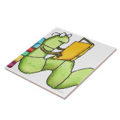 Bücherwurm Fliese (Seite)