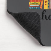 Bücherwurm-Frau liest fiktionale Romane Bibliothek Mousepad (Ecke)