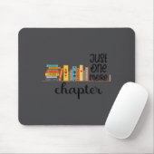 Bücherwurm-Frau liest fiktionale Romane Bibliothek Mousepad (Mit Mouse)