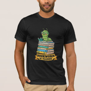 Bücherwurm in Ausbildung Süße lesende Raupe T-Shirt