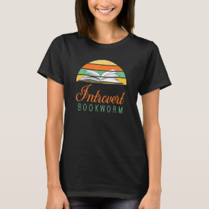Bücherwurm Introvertiert - Spaß am Buchlesen 4 T-Shirt