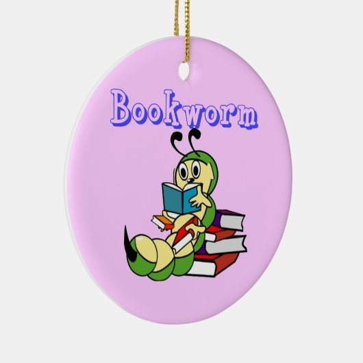 Bücherwurm Keramikornament (Rechts)