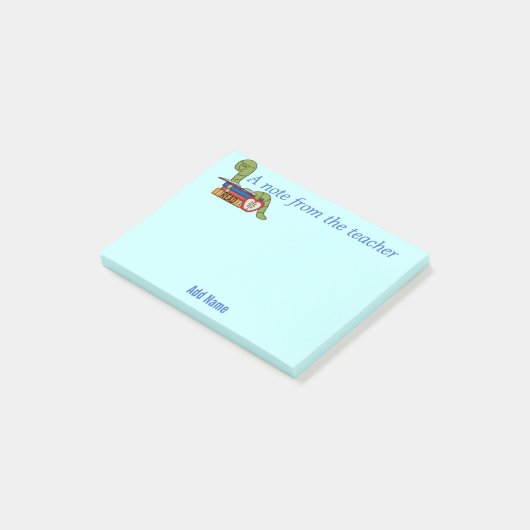 Bücherwurm-klebrige Anmerkungen für Lehrer Post-it Klebezettel (angewinkelt)