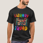 Bücherwurm-Lehrer Bibliothek Squa T-Shirt (Vorderseite)