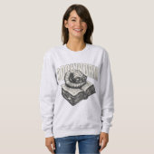 Bücherwurm-Lesehumor-Sweatshirt Sweatshirt (Vorne ganz)