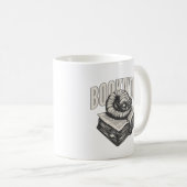 Bücherwurm Lesespass Klassischer Becher Kaffeetasse (VorderseiteRechts)