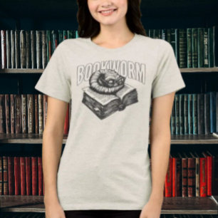 Bücherwurm Lustiges Leseshirt Tri-Blend Shirt