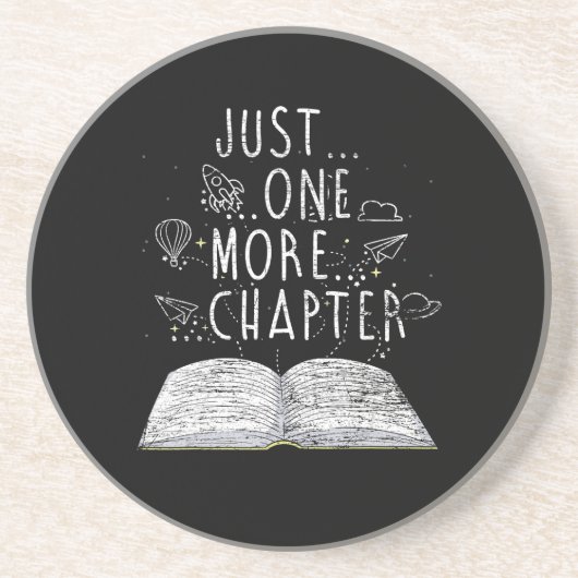 Bücherwurm nur noch ein Kapitel Lesebücher Getränkeuntersetzer (Vorne)