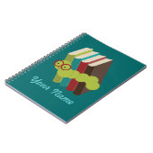 Bücherwurm-personalisierte Notizblock (Linke Seite)