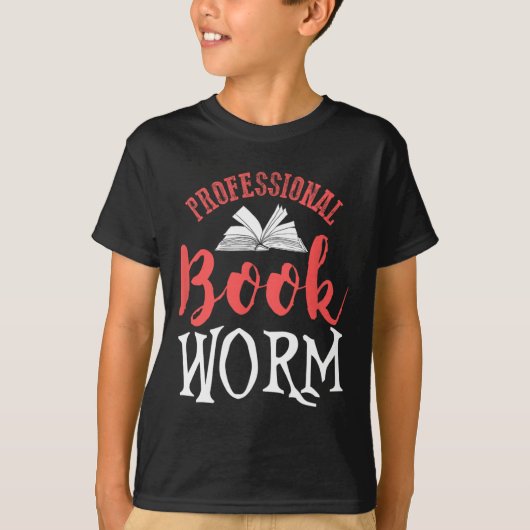 Bücherwurm Profi T-Shirt (Vorderseite)