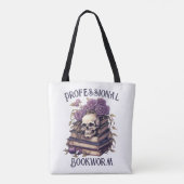 Bücherwurm Profi Tasche (Rückseite)