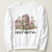 Bücherwurm  sweatshirt (Design vorne)
