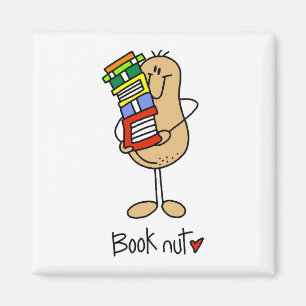Bücherwurm T-Shirts und Geschenke Magnet