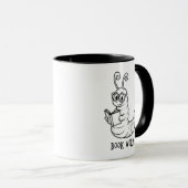Bücherwurm Tasse (VorderseiteRechts)