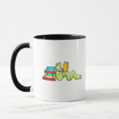 Bücherwurm Tasse (Links)