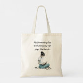 Bücherwurm Unikat-Geschenk - Tragetasche (Rückseite)