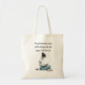 Bücherwurm Unikat-Geschenk - Tragetasche (Vorne)