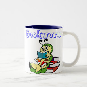 Bücherwurm Zweifarbige Tasse