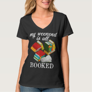Bücherwürmer Bücher Bibliotheken mein Wochenende i T-Shirt