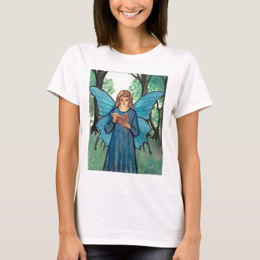 Buchfee im Wald T-Shirt (Vorderseite)