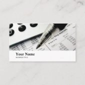 Buchführung Buchprüfer Geschäftsbereich Buchführun Visitenkarte (Vorderseite)