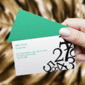 Buchführung Random Nummern Visitenkarte