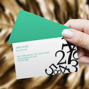 Buchführung Random Nummern Visitenkarte