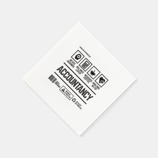 Buchführung Serviette (Ecke)