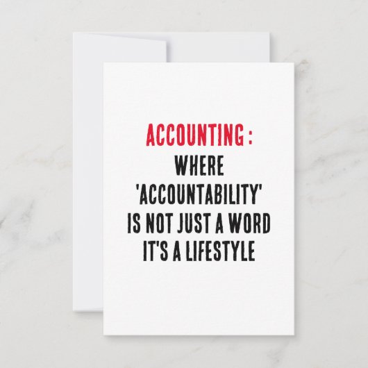 Buchführung Wo "Rechenschaftspflicht" nicht nur ei Dankeskarte (Vorderseite)