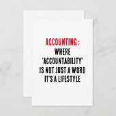 Buchführung Wo "Rechenschaftspflicht" nicht nur ei Dankeskarte (Vorne/Hinten)