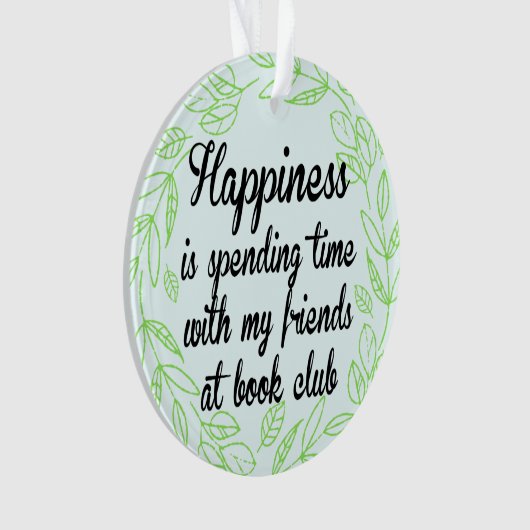 Buchgemeinschaft-Glück-Freunde Ornament (Vorderseite)
