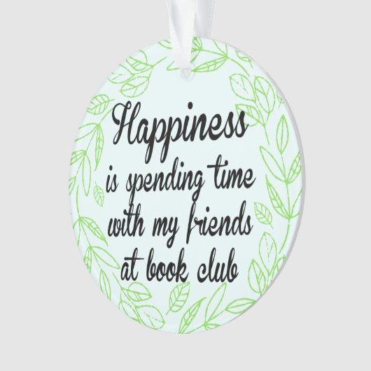 Buchgemeinschaft-Glück-Freunde Ornament (Vorderseite)