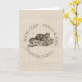 Buchgemeinschaft - gute Bücher - gute Freunde mit Karte (Gelbe Blume)