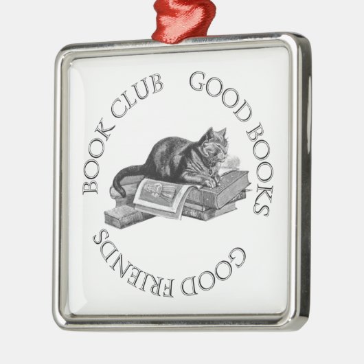 Buchgemeinschaft - gute Bücher - gute Freunde mit Silbernes Ornament (Links)